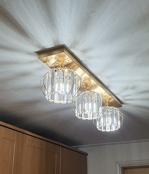 프리지아 3등 주방전등 싱크대조명