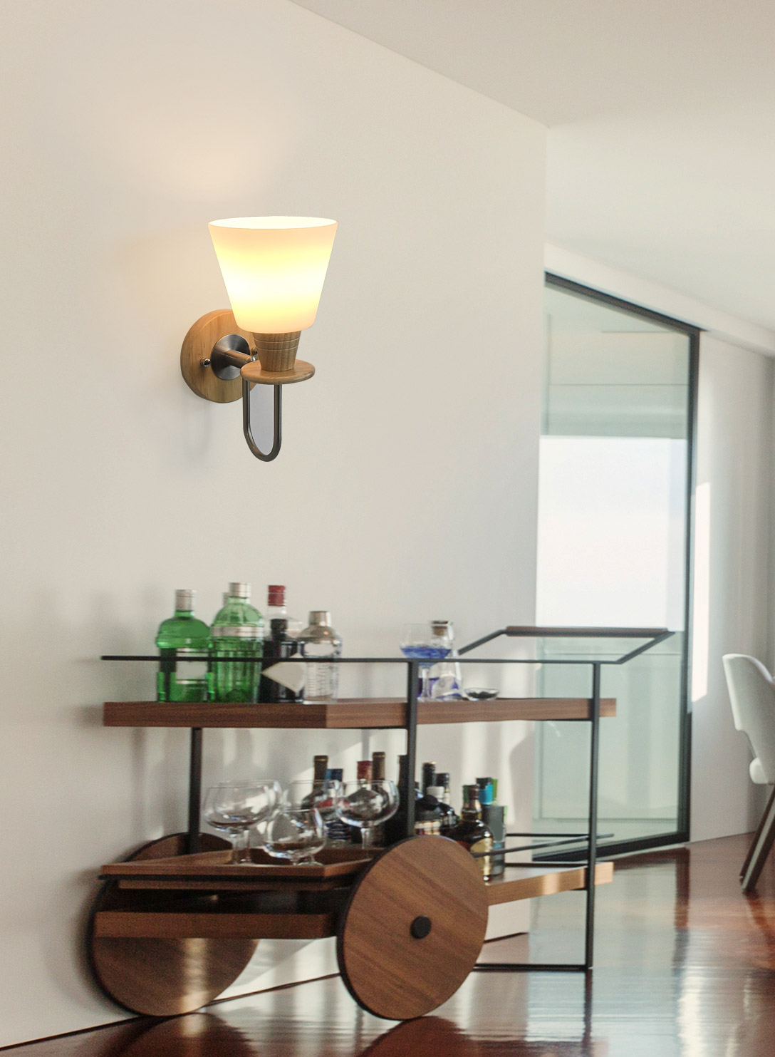 벌크 우드벽등 원목 벽무드등